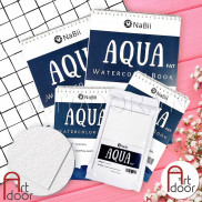 [ARTDOOR] Sổ Giấy vẽ màu nước NABII Aqua Fat 300gsm (vân nổi Cold)